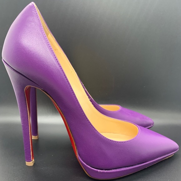 NIB Christian Louboutin Pigalle violet pump - Picture 2 of 7